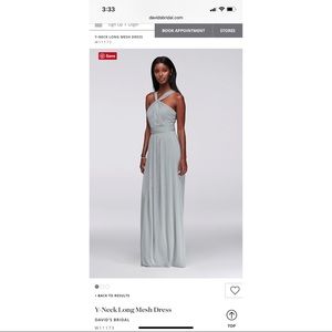 DAVIDS BRIDAL BRIDESMAIDS DRESS- MYSTIC-SIZE 6